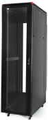  Комуникационен шкаф 600x800 мм, черен, стъклена врата, Elegant Pro &mdash; 16U снимка 15