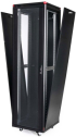  Комуникационен шкаф 600x800 мм, черен, стъклена врата, Elegant Pro &mdash; 16U снимка 9