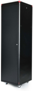Комуникационен шкаф GUNKO Elegant Pro 600x800 мм, черен, стъклена врата, 47U снимка 2