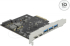 Мрежова LAN карта/адаптер Delock PCI Express x4 Card to 2 x USB Type-C + 3 x USB Type-A - SuperSpeed USB 10 Gbps снимка 1