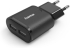 Кабел/адаптер Зарядно HAMA 220V, 2 x USB-A, 12W, Черен снимка 1
