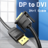 Кабел VENTION, DP към DVI M/M, 2 м снимка 2
