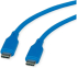 ROLINE 11.02.9123 :: Кабел USB 2.0, Type-C Type-C, M-M, 60W, силиконен, син, 1.0 м снимка 3
