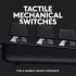Геймърска кабелна клавиатура с тактилни превключватели Logitech G413 TKL SE 920-010446 - черна снимка 8