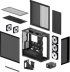 Кутия за компютър Arctic Xtender VG - Black Mid-Tower снимка 8