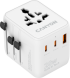Кабел/адаптер CANYON Travel Adapter OnTour 20 EU-UK-US-AUS 20W  White снимка 1