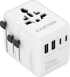 Кабел/адаптер CANYON Travel Adapter OnTour 20 EU-UK-US-AUS 70W  White снимка 1