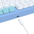 Геймърска механична клавиатура Redragon Star Blade K707WBB-RGB - синьо-бяло снимка 7