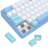 Геймърска механична клавиатура Redragon Star Blade K707WBB-RGB - синьо-бяло снимка 8