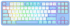 Геймърска механична клавиатура Redragon Star Blade K707WBB-RGB - синьо-бяло снимка 1