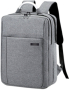 Раница за лаптоп Casual, 15.6'', с двоен скрит цип, сива снимка 1