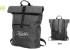 Раница Rolltop, водоустойчива, с джоб, 300D RPET, 40 х 60 cm, черна снимка 2