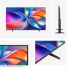  Hisense 75" E7Q, 4K Ultra HD 3840x2160, QLED, Quantum Dot, HDR 10+, HLG, Dolby Vision, DTS Virtual X, Smart TV, Light Sensor, WiFi Direct, BT, Anyview Cast, 3xHDMI, 2xUSB, LAN, CI+, DVB-T2-C-S2, Black снимка 4