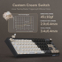 Клавиатура ROYAL KLUDGE R65 Phantom Gaming Keyboard Chartreuse switch снимка 7
