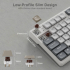 Клавиатура ROYAL KLUDGE RK N80 Pearly Dawn Gaming Keyboard Red switch снимка 10