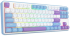 Геймърска безжична клавиатура Redragon Star Blade Pro, бяло-лилаво снимка 3