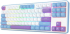 Геймърска безжична клавиатура Redragon Star Blade Pro, бяло-лилаво снимка 4