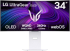 Монитор LG 34GX90SA-W, 34", OLED UltraGear 21:9 Curved Smart, IPS 0.03 ms, WQHD (3440x1440), 240Hz, HDMI, DP снимка 1