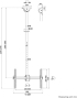 Стойка за телевизор Neomounts Flat Screen Ceiling Mount (Height: 106-156 cm) снимка 18