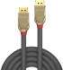 DisplayPort 1.4 кабел Lindy, Gold Line, сив, 3.0 м снимка 2