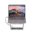 Поставка за лаптоп Canyon Laptop stands with hub, Material: Aluminum case+ABS+PS, Size: 245x240x27.2+--0.3mm, Weight:1304g снимка 6