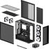 Кутия за компютър Arctic Xtender - Black Mid-Tower снимка 8