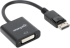 Manhattan 152228 :: Адаптер DisplayPort към DVI-D, 1.2а, M-F, черен снимка 1