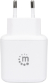 Принадлежност за смартфон MANHATTAN 102285, Зарядно USB-A, QC 3.0, 18W, 3.6 – 12V, 3A, 200 × 90 × 40 мм, бял снимка 4