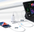 Принадлежност за смартфон Зарядно устройство Ugreen 15339 Nexode Мрежов адаптер, 2xUSB-C, USB-A 3.0, PD3.0, QC4.0, GaN, 65W - бяло снимка 7
