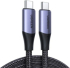 Кабел Ugreen US355, USB-C 3.1 Gen 2 - USB-C 3.1 Gen 2, 1 м, черен снимка 1