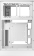 Кутия DeepCool CH270 DIGITAL WH, Mini Tower, Mini-ITX-Micro-ATX, 2xUSB3.0, 1xType-C Gen 2, 1xAudio-Mic, Mesh Panel, White снимка 5