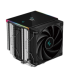 Охладител за процесор DeepCool AK620 DIGITAL SE, CPU Air Cooler, 2x120mm PWM Fans, 6 Heatpipes, Black, LGA2066-2011-v3-2011-1851-1700-1200-115x снимка 1