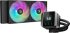 Водно охлаждане DeepCool MYSTIQUE 240 ARGB, 240mm CPU Liquid Cooler, 2.8" LCD screen, 2x120mm PWM ARGB Fans, Fluid Dynamic Bearing, Black снимка 1