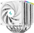 Охладител за процесор DeepCool AK620 DIGITAL SE WH, CPU Air Cooler, 2x120mm PWM Fans, 6 Heatpipes, White, LGA2066-2011-v3-2011-1851-1700 снимка 2