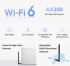 WiFi безжична карта/адаптер Безжичен USB адаптер с високо усилване Wi-Fi 6 Mercusys MA14H AX300 снимка 4