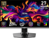 Монитор MSI MAG 272QP QD-OLED X50 Gaming Monitor, 26.5" 500Hz, WQHD (2560x1440) 16:9, QD-OLED, 0.03ms, 300nits, 1500000:1 снимка 1