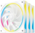 DeepCool Комплект вентилатори Fan Pack 3-in-1 3x120mm - FL12 SE 3IN1 WH - Luminous Halo ARGB снимка 1