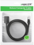 Мрежов кабел Ugreen Ethernet RJ45 Cat 6 FTP 1000Mbps 2м (NW112 11281) - черен снимка 2
