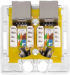 Розетка LogiLink STP NP0097, Cat.6A, стенен монтаж, 2x RJ45, бяла снимка 3
