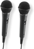 Аудио динамични микрофони, С кабел, 3.5 mm жак, -75 dB, 600 Ω, 100 Hz - 10 kHz, комплект от 2 броя, черен снимка 2