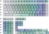 Други Капачки за механична клавиатура Keychron Cherry Profile Dye-Sub PBT Full Keycap Set - Cloud and Snow снимка 2