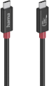 Кабел/адаптер HAMA 200799, USB-C към USB-C, 80 Gbit/s, двойно екраниран, 1м, 240 W, 5 A, 7680×4320 8К UHD, черен снимка 2