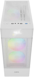 Кутия Gamdias AURA GC5 ELITE, ATX, Middle Tower, закалено стъкло, USB 3.0, USB 2.0, 3x 120mm вентилатори, RGB бутон, бял снимка 3