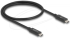 Delock Кабел E-Marker USB-C, 80 Gbps, 16K 60 Hz, PD 3.1 240 W, 0.5 m, черен снимка 1