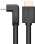 Кабел UGREEN HD103 10173 HDMI Cable 1 м, 4K@30Hz (90° ъглов конектор) снимка 3