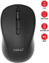 Мишка Makki MSX-2408, безжична, безшумни бутони, оптична, 1600 dpi, 97 x 54 x 38 mm, черен снимка 2