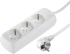 Контакт HAMA, 3х шуко, 1.4м, 45°, 3680 W, 250 V, детски контрол, бял снимка 2