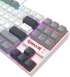 Геймърска механична клавиатура Redragon Kumara K552WGL-RGB с RGB осветление и red switches - бяла със сиво снимка 6