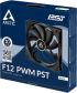 Вентилатор Arctic F12 PWM PST, 120mm, 230-1350RPM, 4-pin PWM, черен снимка 3