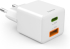 Принадлежност за смартфон Бързо мини зарядно HAMA, 1x USB-C, 1x USB-A, PD, 20 W, бял снимка 2